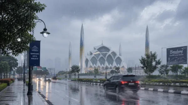 Hujan Ringan Guyur Bandung, BMKG: Suhu Sejuk 18–31 Derajat Celsius
